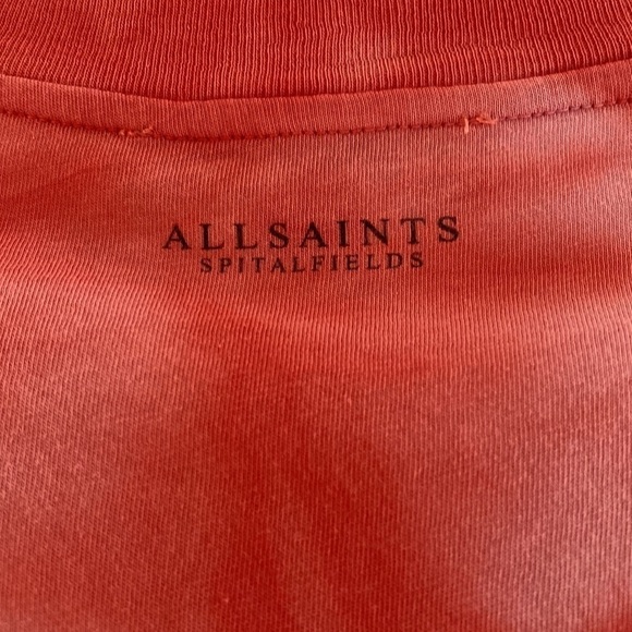 ALL SAINTS orange tie dye crop top with shoulder pads. Small
C - Picture 5 of 9